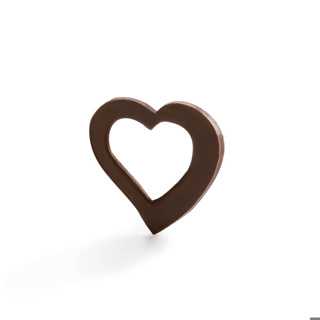 Chocolate Deco Heart Airshaped Dark 192pcs CLU24307 - MICHEL CLUIZEL