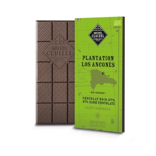Chocolate Tablet Plantation Los Ancones Saint-Domingue Dark 67% Organic 70g - MICHEL CLUIZEL