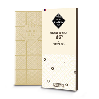 Chocolate Tablet Grand Ivoire White 36% 60g CLU69350 - MICHEL CLUIZEL