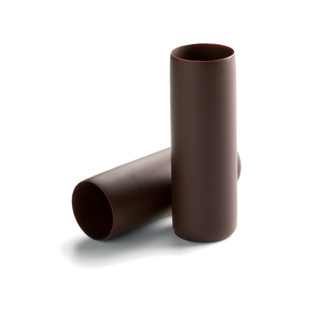 Chocolate Shells Coupelles Cylinder Dark 54pcs - h 100 mm x D 30mm CLU23133 - MICHEL CLUIZEL 