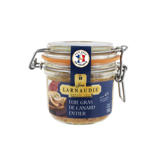 Foie Gras Duck Whole Glass Jar 125g  - JEAN LARNAUDIE