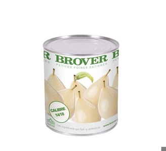 Mini Pears in Light Syrup Brover Tins 850g Net - BROVER