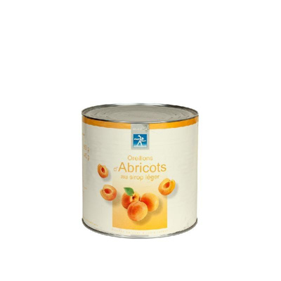 Apricot Halves in Light Syrup Backeurope Tin 2.6kg BE193