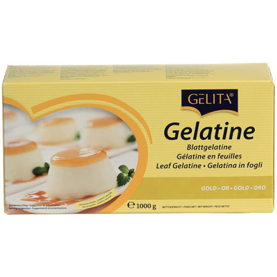 Gelatines Sheets Gold 1kg - 500 (2.2Gm) Gelita