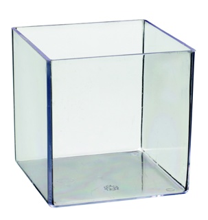 Large Cube Transparent 150ml 55X55X55mm 100 PS33000 - SOLIA