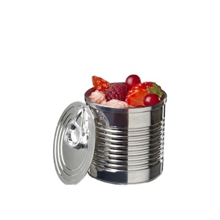 Tin Can Silver 110ml Solia H59.5MM, D60MM - 200 Pcs  PS34515