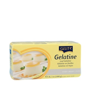 Gelatine Leaves Silver 160-190 Bloom Gelita Gourmet de Paris 1kg