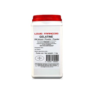 Gelatine Powder 200 Bloom Bovine 1kg - LOUIS FRANCOIS