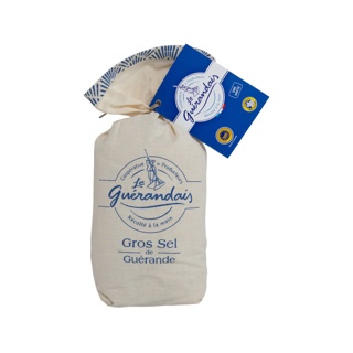 Salt - Sea Salt Coarse Grey Calico Bag 750g - LE GUERANDAIS