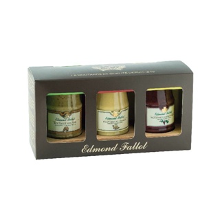 Gift set Mustard 3 Jar 105g - EDMOND FALLOT