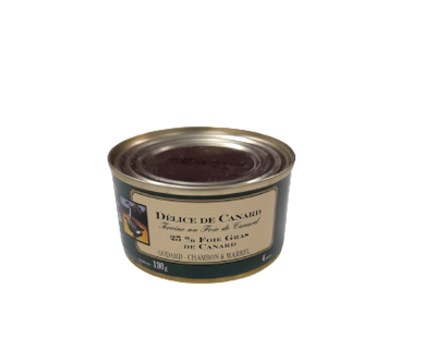 Foie Gras Duck Terrine Delice w/ 25% Godard 130gr Tin