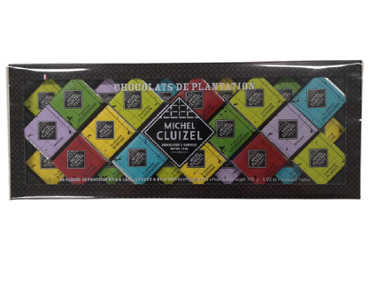Assorted Dark And Milk Plantation Chocolate Squares CLU12935 Michel Cluizel | Box w/28pcs