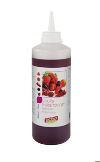 Frozen Fruit Coulis Red Fruit Mix Sicoly 500ml Bottle